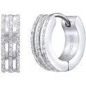 Silvego Original steel hoop earrings KMM89672 Silvego Original steel hoop earrings KMM89672