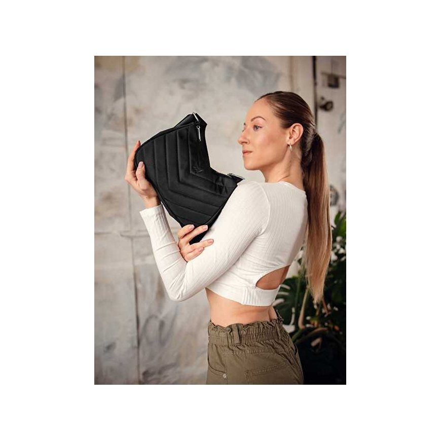 Vuch Women's Crossbody Bag Liva Black Banana Bag