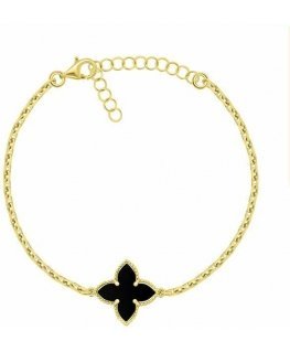 Brilio Silver Matching gold-plated bracelet for women BRC193YBC