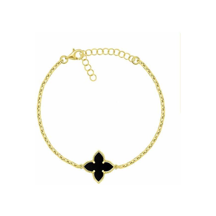 Brilio Silver Matching gold-plated bracelet for women BRC193YBC