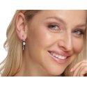 Jwl Luxury Pearls Long Silver Pearl Earrings JL0620 Jwl Luxury Pearls Long Silver Pearl Earrings JL0620