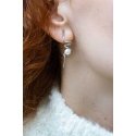 Jwl Luxury Pearls Ilgi sidabriniai perlų auskarai JL0620