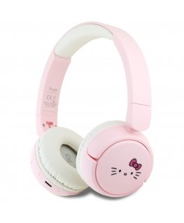 Słuchawki nauszne Hello Kitty Face Logo Bluetooth różowy