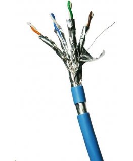 DATACOM F/FTP wire CAT6A LSOH,Eca 100m, sheath blue
