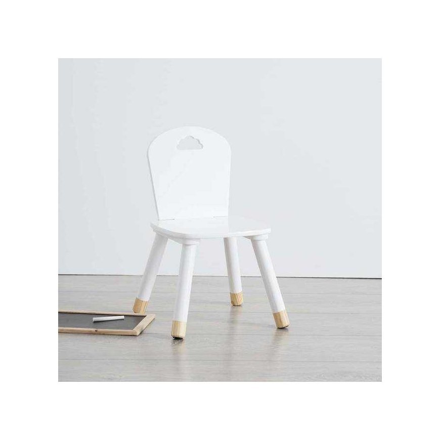 Halmar Valkoinen TUOLI lapsille, LASTEN huonekalut - 50 x 28 x 28 cm – 2