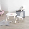 Halmar White CHAIR for children, CHILDREN'S furniture - 50 x 28 x 28 cm Halmar White CHAIR for children, CHILDREN'S furniture - 50 x 28 x 28 cm