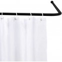 Corner shower rail 20 mm, black, Wenko Corner shower rail 20 mm, black, Wenko