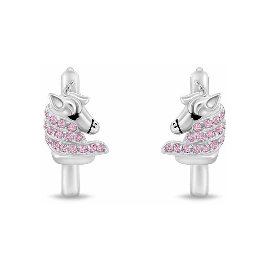 Brilio Silver Silver rings Unicorn with pink zircons EA1108WP – 2