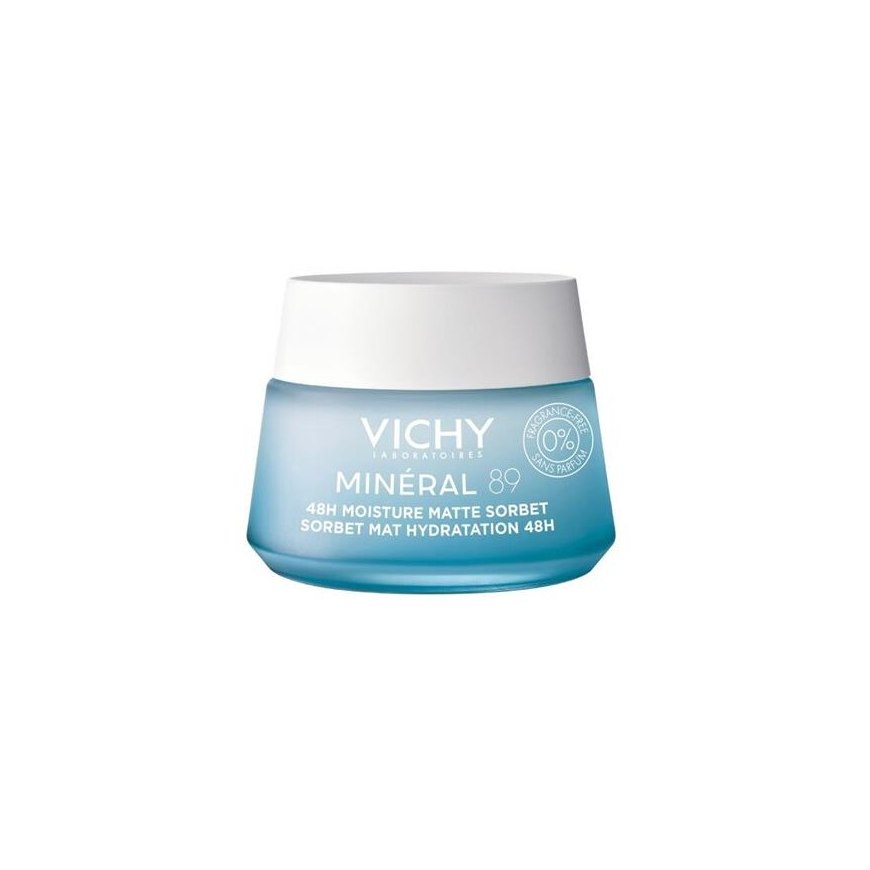 Vichy Kosteuttava mattainen ihogeeli Mineral 89 (48H Moisture Matte Sorbet) 50 ml 50 ml Naiset
