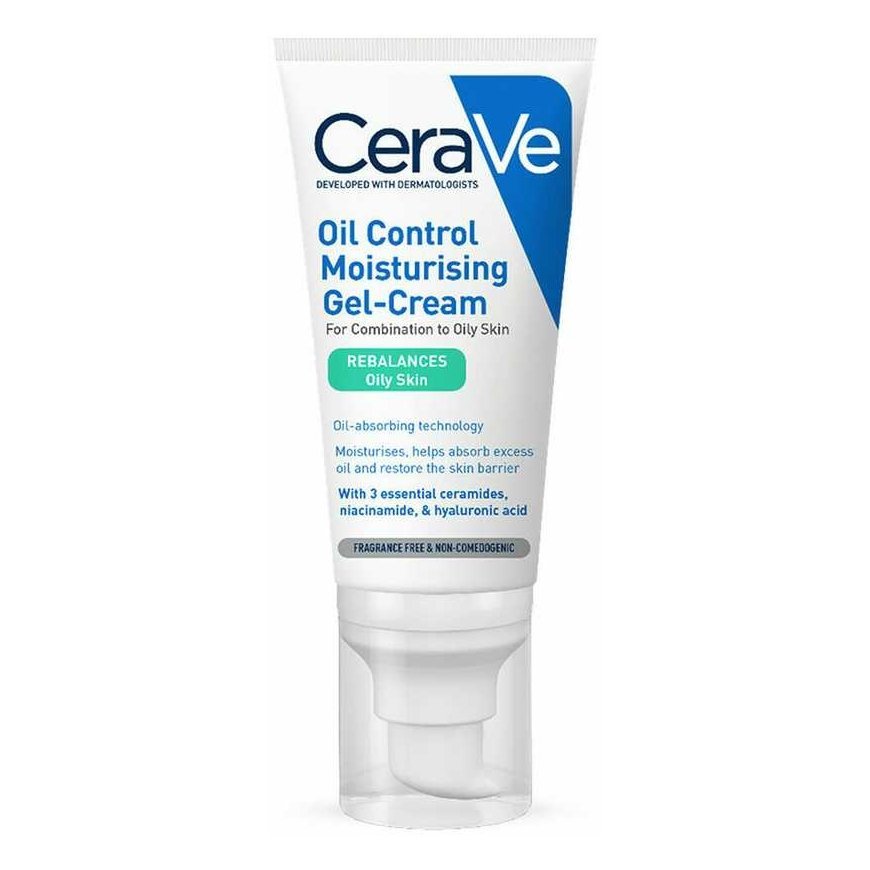 Kosteuttava kasvovoide sekaiholle ja rasvaiselle iholle Cerave Oil Control Moisturizing Gel-Cream, 52 ml – 2