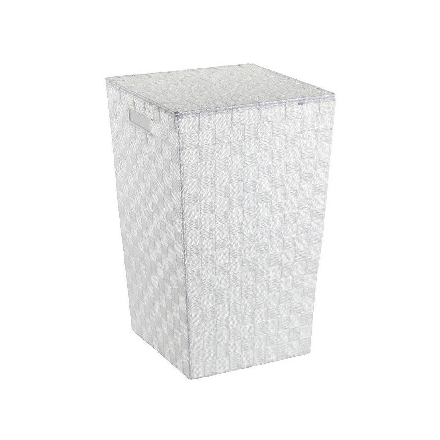 Decorative laundry basket Adria WENKO 48l, closed bathroom container with handles