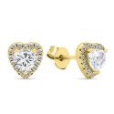Brilio Silver Brilio Silver Romantic gold-plated earrings with zircons Heart EA574Y Brilio Silver Brilio Silver Romantic gold-plated earrings with zircons Heart EA574Y