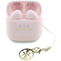 TWS Earphones Guess Glossy Effect Printed Classic Logo & Charm pinkki TWS Earphones Guess Glossy Effect Printed Classic Logo & Charm pinkki