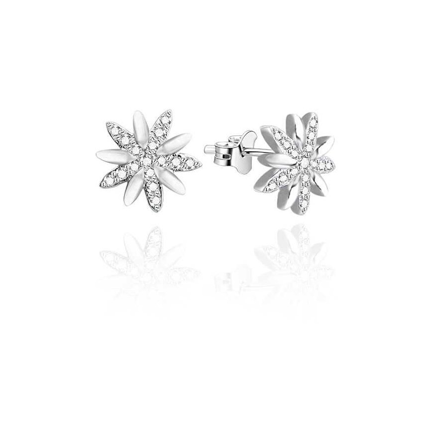 Beneto Bennett silver stud earrings with