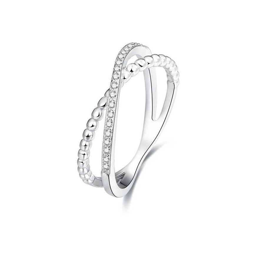 Beneto Double Ring in Silver AGG145