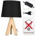Ambiance Table Lamp 18 x 18 x 29 cm Black Ambiance Table Lamp 18 x 18 x 29 cm Black