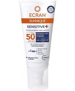 ECRAN SUNNIQUE SENSITIVE kasvovoide SPF50+ 50 ml