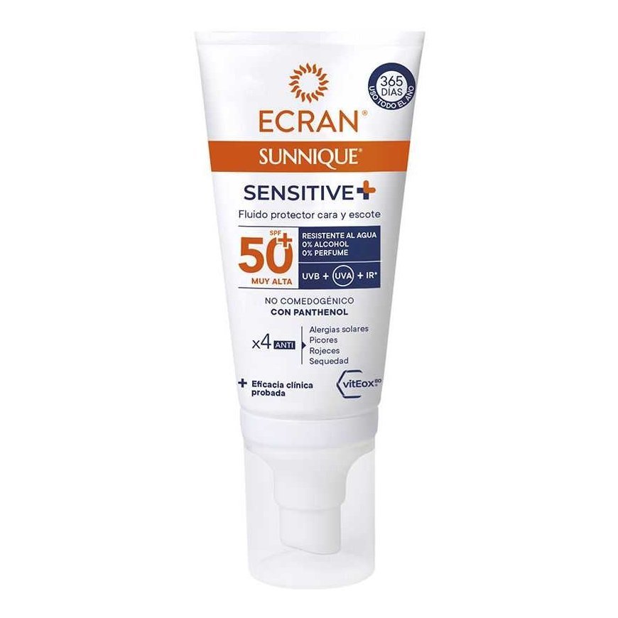 ECRAN SUNNIQUE SENSITIVE facial SPF50+ 50 ml