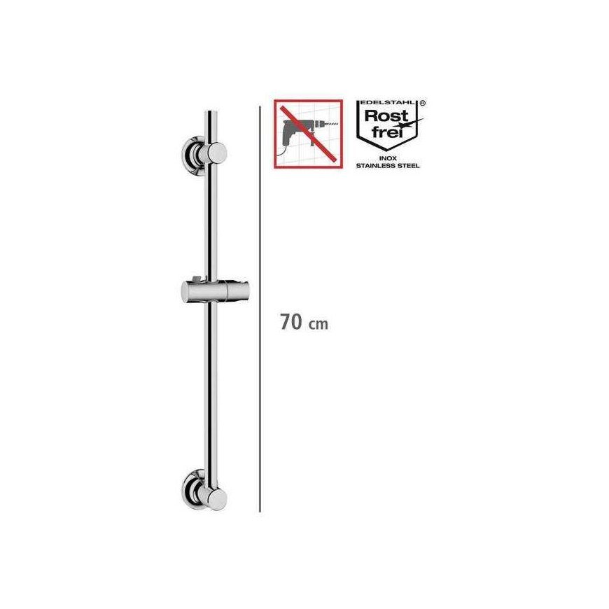 Dušo strypas su tvirtinimu be gręžimo, 70 cm, WENKO – 5