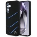 Case Mercedes Silicone Contrasted Curves MagSafe for Samsung Galaxy S25 black
