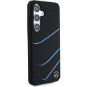 Case Mercedes Silicone Contrasted Curves MagSafe for Samsung Galaxy S25 black