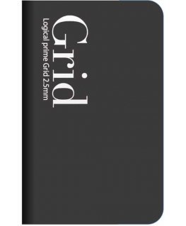 Nakabayashi Coltd Notebook "Logical Prime Grid Slim" A6, 2.5 mm grids-black NA601-14
