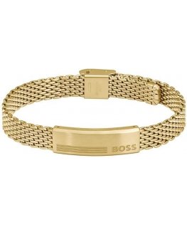 Hugo Boss Tyylikäs kullattu rannekoru Mesh 1580610