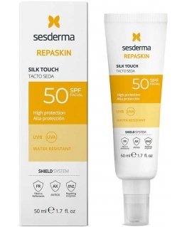 Sesderma Repaskin Facial Spf50 Silk Touch veido kremas nuo saulės 50ml
