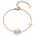 Troli Charming bronze bracelet with flowers VSB006R-PET Troli Charming bronze bracelet with flowers VSB006R-PET