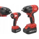 YATO Smūginis veržliasukis BEZSZCZO 18V 800Nm 2x4,0Ah YATO Smūginis veržliasukis BEZSZCZO 18V 800Nm 2x4,0Ah