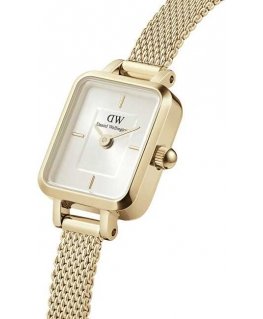 Daniel Wellington Micro Quadro Mini Evergold Champagne Watch DW00100656
