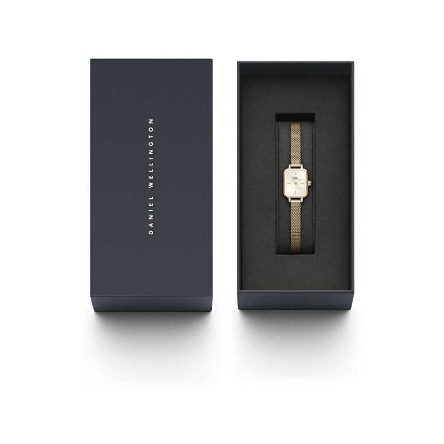 Daniel Wellington Micro Quadro Mini Evergold samppanjakello DW00100656 – 2