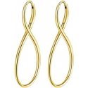 Brosway stylish gold-plated endless ribbon earrings BBN28 Brosway stylish gold-plated endless ribbon earrings BBN28