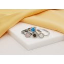 Brilio Silver Brilio Silver Beautiful silver ring with opal and zircons RI056WB