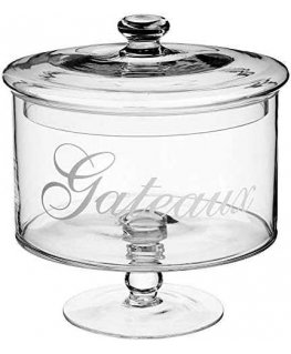 5five Simply Smart Glass cup for storing cookies, sweets, diameter 19 cm