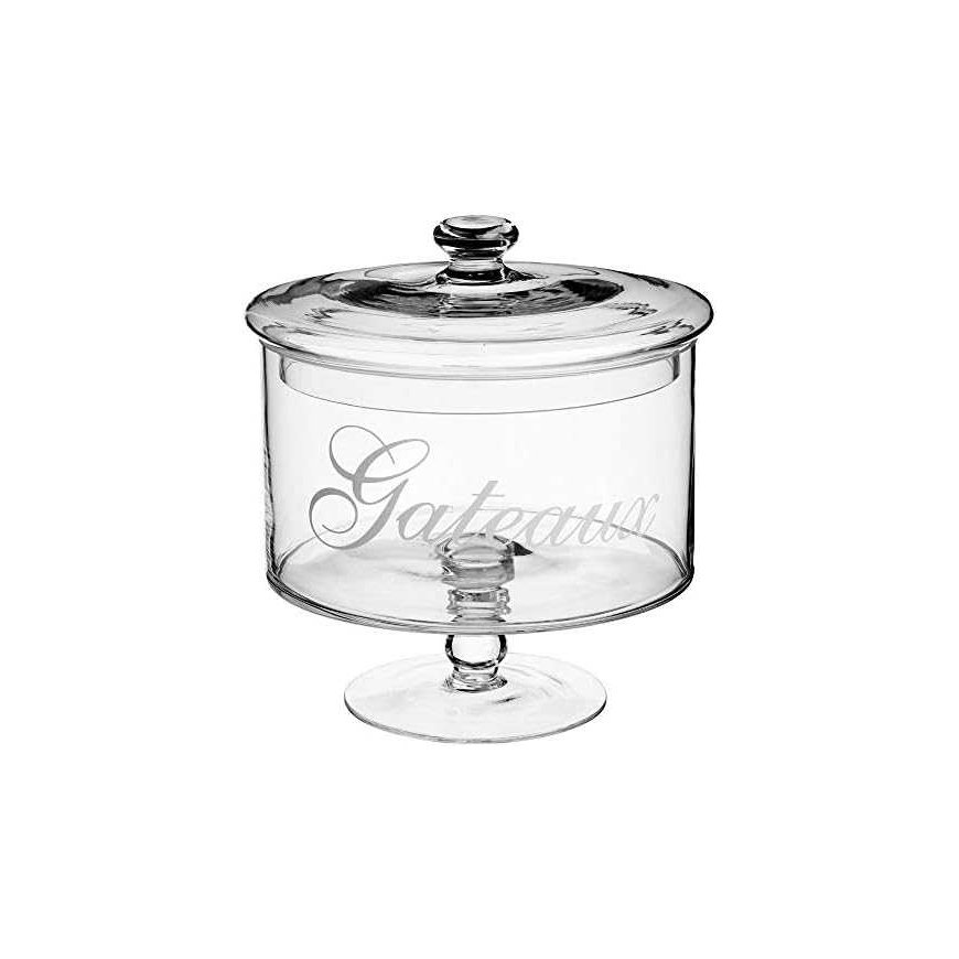 5five Simply Smart Glass cup for storing cookies, sweets, diameter 19 cm