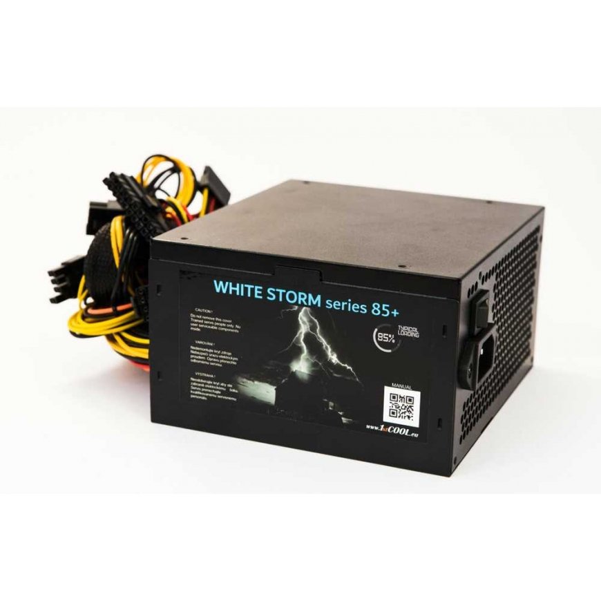 1st Cool 1stCOOL zdroj ATX 700W White STORM 700, 12cm, 85+ – 2
