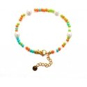 Troli Playful gold-plated bracelet with colorful beads Troli Playful gold-plated bracelet with colorful beads