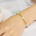 Troli Playful gold-plated bracelet with colorful beads Troli Playful gold-plated bracelet with colorful beads