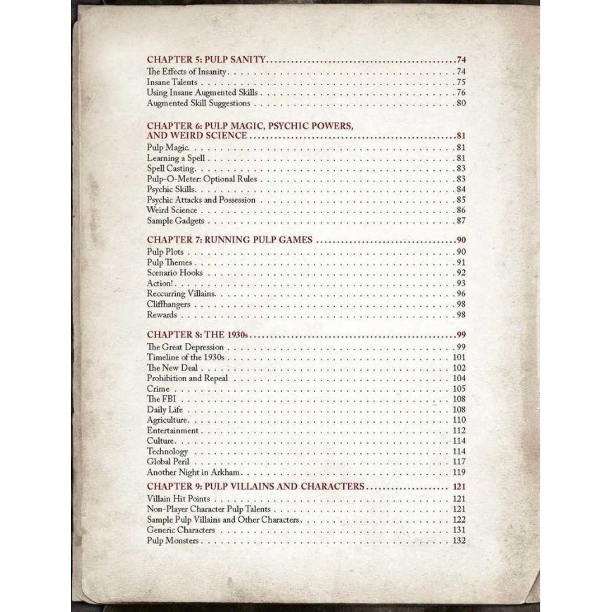 Chaosium Call of Cthulhu - Pulp Cthulhu Book – 5