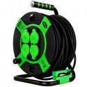 REV 10217412 power extension 40 m 4 AC outlet(s) Indoor/outdoor Black, Green REV 10217412 power extension 40 m 4 AC outlet(s) Indoor/outdoor Black, Green