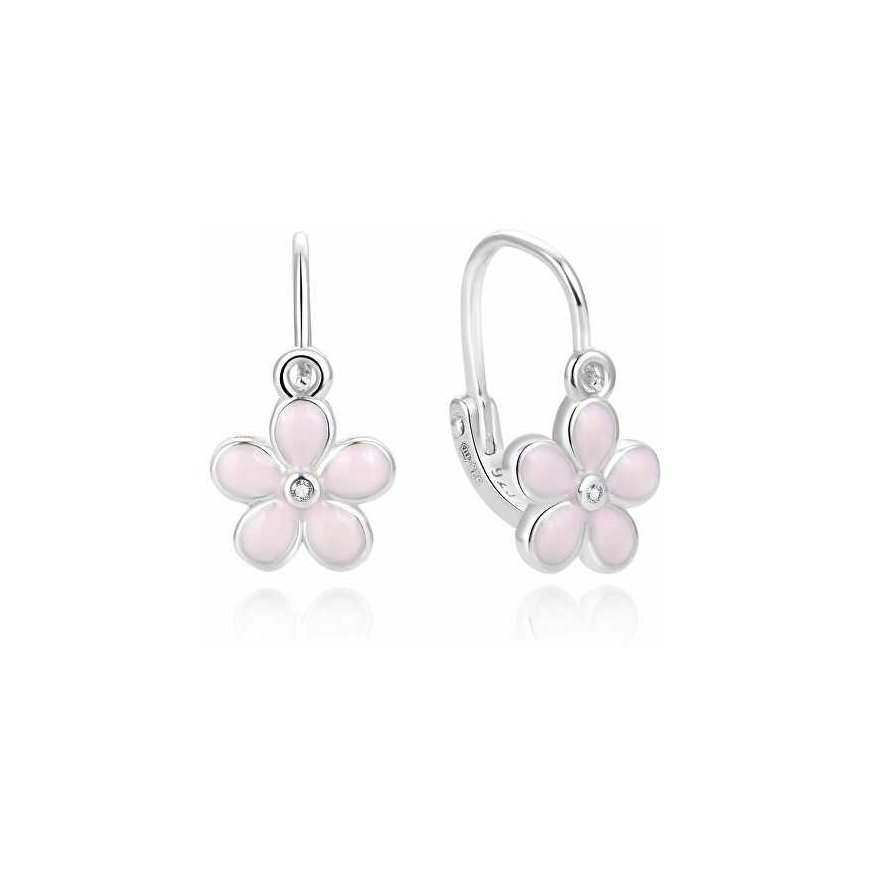 Beneto Beautiful girls' earrings with flowers AGUC1776D