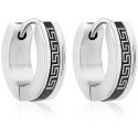 Troli Stylish steel hoop earrings VSE004S-PET Troli Stylish steel hoop earrings VSE004S-PET