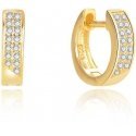 Beneto Timeless gold-plated earrings AGUC2609-GOLD