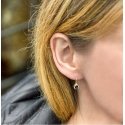Beneto Gold-plated earrings with blue zircons AGUC2229-GOLD Beneto Gold-plated earrings with blue zircons AGUC2229-GOLD