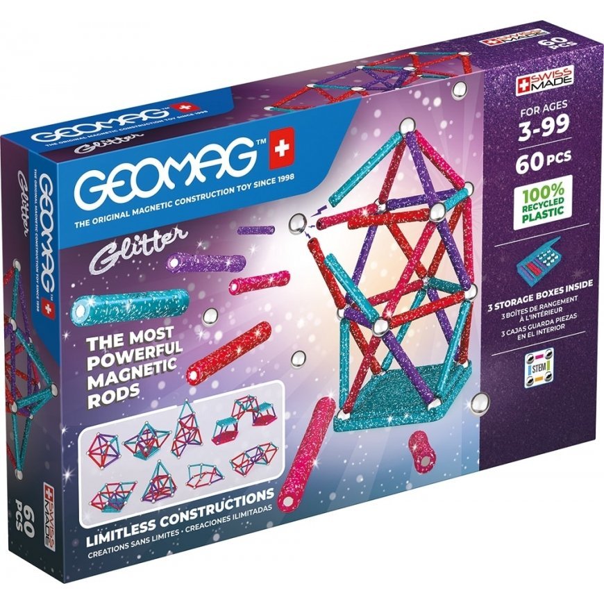 Geomag Glitter Recycled Neodīma magnēta rotaļlieta