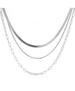 Troli Triple Steel Necklace VAAJDNW2308015S