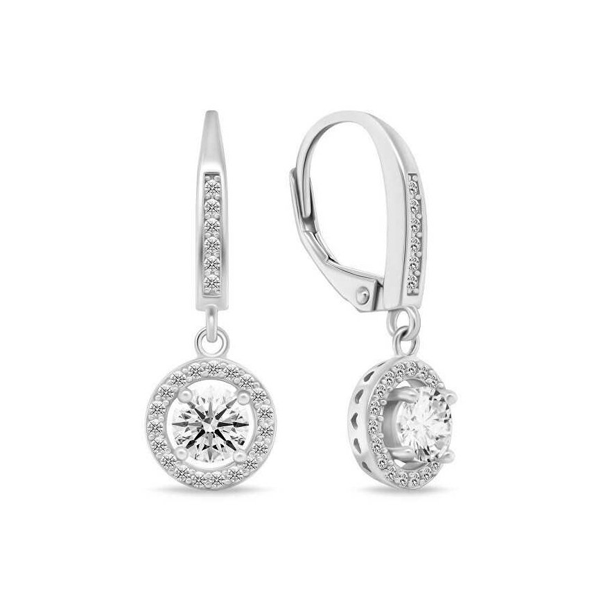 Brilio Silver Brilio Silver Beautiful silver earrings with clear zircons EA466W