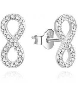 Agate Timeless Silver Earrings Infinity AGUP3462