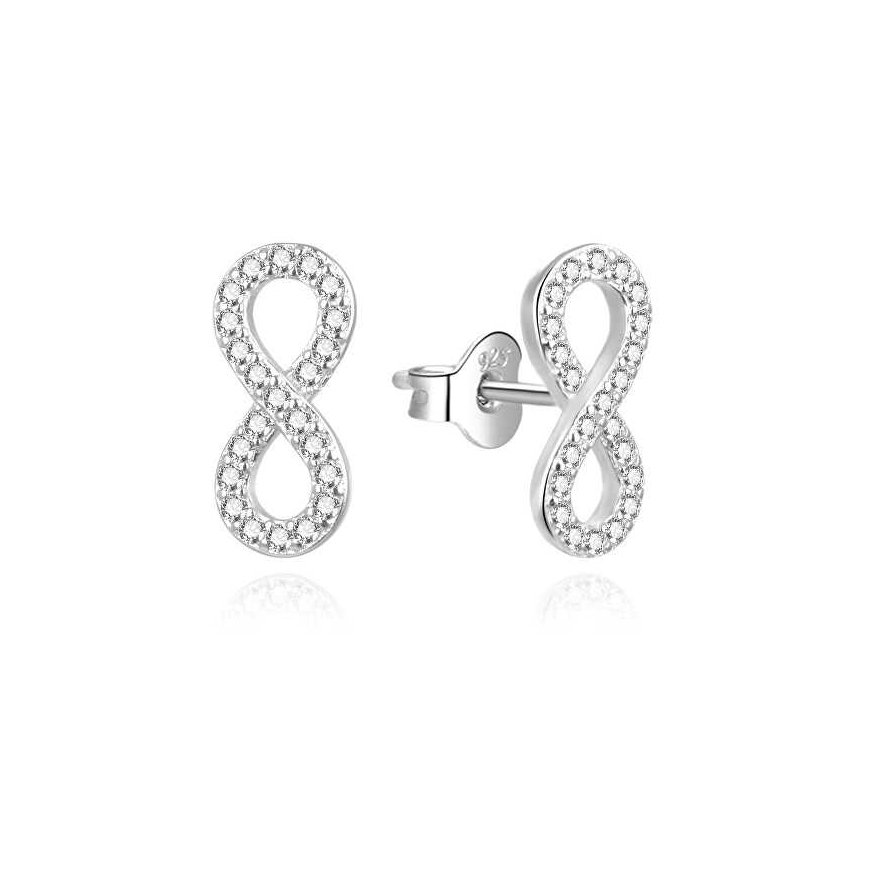 Agate Timeless Silver Earrings Infinity AGUP3462